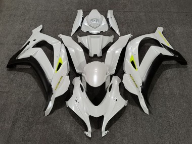 2016-2020 Kawasaki ZX10R Motorcycle Fairings - Pearl White Yellow Matte Black