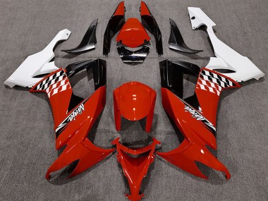 2008-2010 Kawasaki ZX10R Motorcycle Fairings - White Red Black