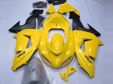 2006-2007 Kawasaki ZX10R Motorcycle Fairings - Yellow Black