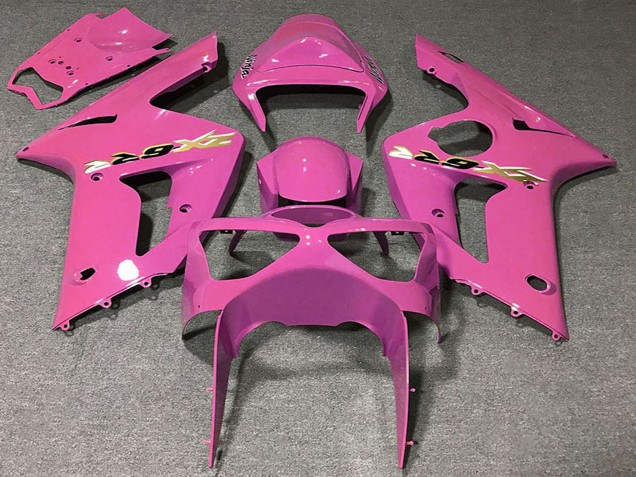 2003-2004 Kawasaki ZX6R Motorcycle Fairings - Pink