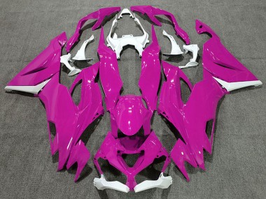 2019-2022 Kawasaki ZX6R Motorcycle Fairings - White Hot Pink