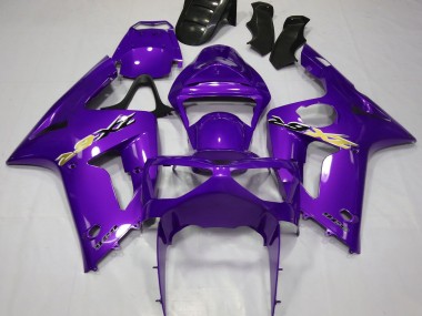 2003-2004 Kawasaki ZX6R Motorcycle Fairings - Purple