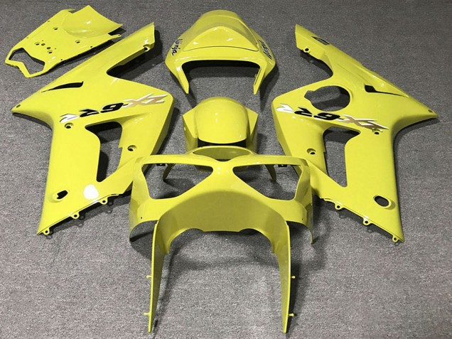 2003-2004 Kawasaki ZX6R Motorcycle Fairings - Yellow
