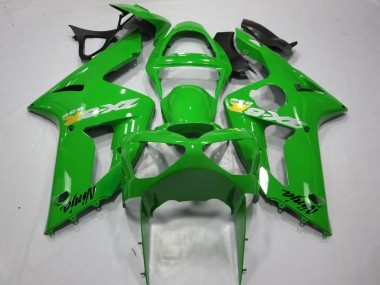 2003-2004 Kawasaki ZX6R Motorcycle Fairings - Green OEM Style