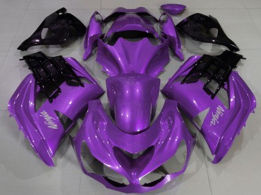 2012-2024 Kawasaki ZX14R Motorcycle Fairing - Purple Black