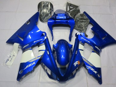 2000-2001 Yamaha R1 Motorcycle Fairings - Blue White