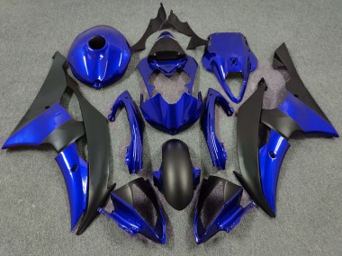 2008-2016 Yamaha R6 Motorcycle Fairing - Blue Matte Black