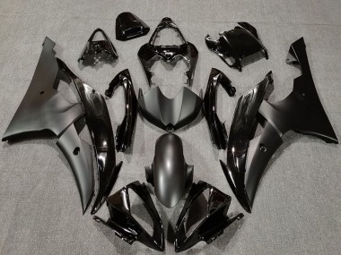 2008-2016 Yamaha R6 Motorcycle Fairings - Glossy Black Matte Black
