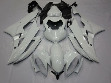 2006-2007 Yamaha R6 Motorcycle Fairings - Glossy White