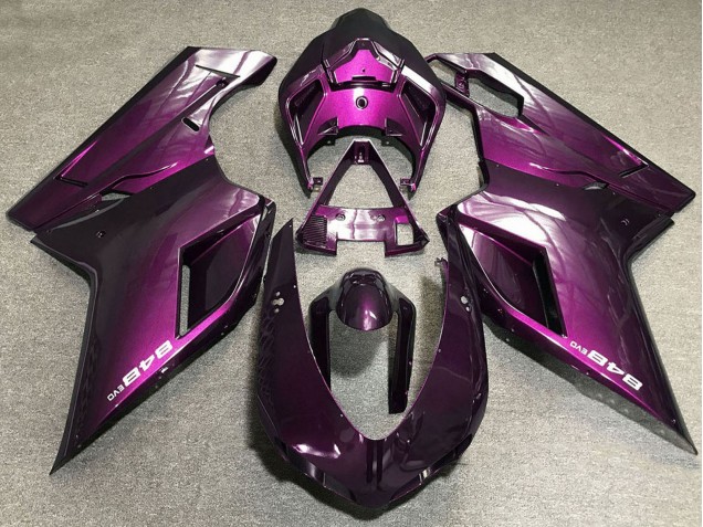 2007-2014 Ducati 848 Motorcycle Fairings - Purple