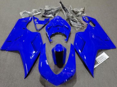 2007-2014 Ducati 1098 Motorcycle Fairings - Glossy Blue Plain