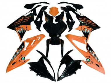 2015-2016 BMW S1000RR Motorcycle Fairings - Orange Glossy Black Shark