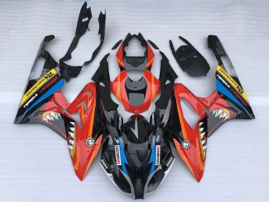 2015-2016 BMW S1000RR Motorcycle Fairings - Red Glossy Black Shark