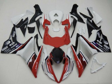 2013-2016 Triumph Daytona 675 Motorcycle Fairings - White Red Silver Glossy Black
