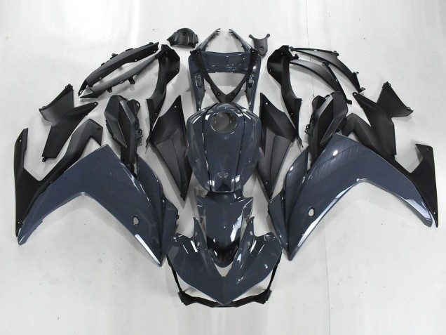 2015-2018 Yamaha YZF R3/R25 Motorcycle Fairings - Dark Grey Matte Black