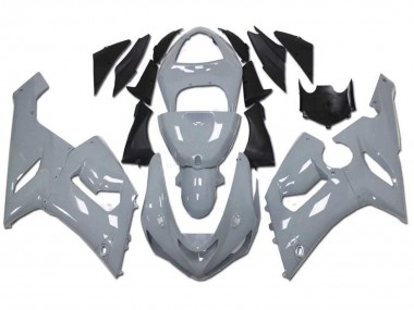 2005-2006 Kawasaki ZX6R Motorcycle Fairings - Nardo Grey