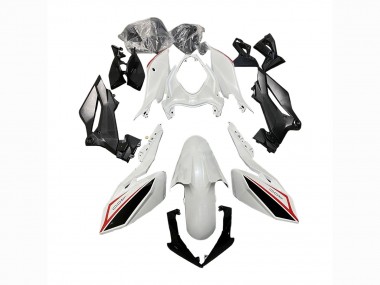 2018-2024 Kawasaki Z400 Motorcycle Fairings - White Red Black