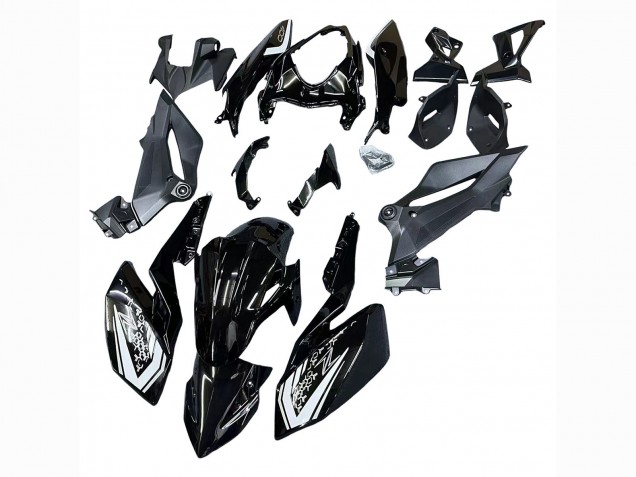 2018-2024 Kawasaki Z400 Motorcycle Fairings - Glossy Black
