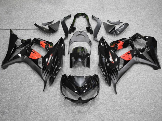 2010-2016 Kawasaki Z1000SX Motorcycle Fairings - Glossy Black Matte Black Red Bull