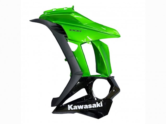2010-2016 Kawasaki Z1000SX Motorcycle Fairings - Glossy Black Matte Black Green