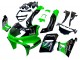 1998-2003 Kawasaki ZZR600 Motorcycle Fairings - Green Black Monster Elf