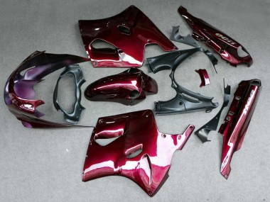 1993-2003 Kawasaki ZZR1100 Motorcycle Fairing - Dark Red