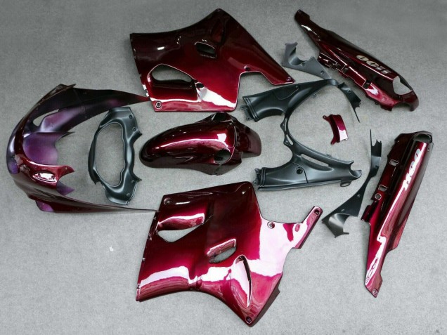 1993-2003 Kawasaki ZZR1100 Motorcycle Fairing - Dark Red