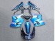 1993-2003 Kawasaki ZZR1100 Motorcycle Fairings - Glossy Blue Grey