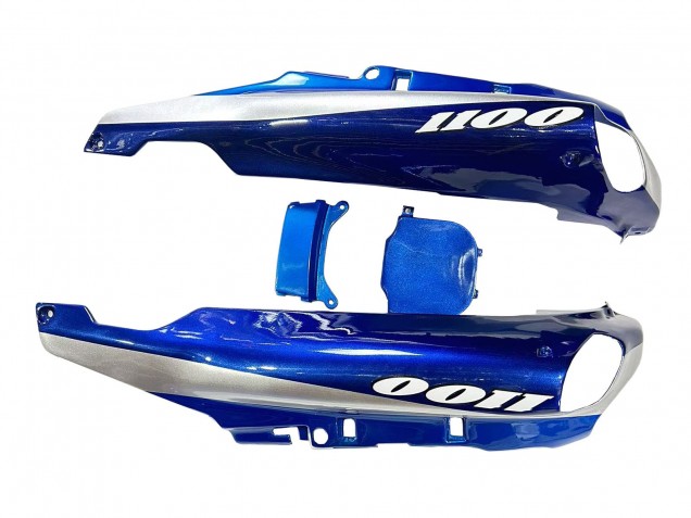 1993-2003 Kawasaki ZZR1100 Motorcycle Fairings - Blue Silver Black