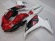 2009-2015 Yamaha FZ6R Motorcycle Fairings - Red White Black 6