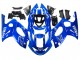 1996-2007 Yamaha YZF600R Thundercat Motorcycle Fairings - Blue White Silver