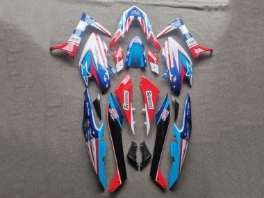 2019-2021 Yamaha TMAX560 Motorcycle Fairings - Light Blue Red Black
