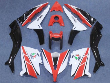 2012-2014 Yamaha TMAX530 Motorcycle Fairing - Red White Black