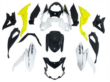 2017-2022 Suzuki GSX-S 750 Motorcycle Fairings - White Yellow