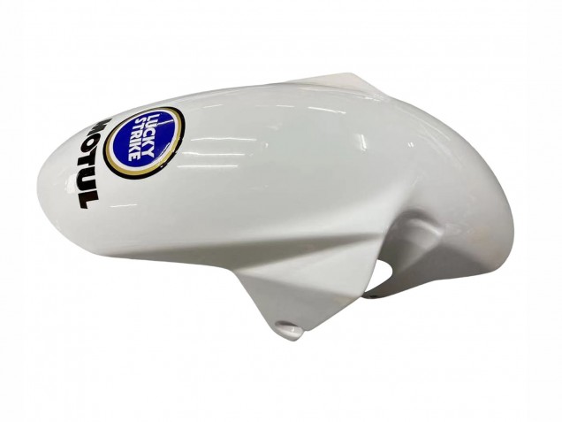 2003-2013 Suzuki SV650 Motorcycle Fairings - White Blue Lucky Strike Motul