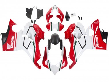 2018-2019 Ducati Panigale V4 V4S Motorcycle Fairings - White Red Matte Black