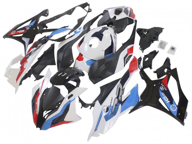 2023-2024 BMW S1000RR Motorcycle Fairings - White Blue Red Matte Black