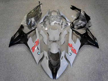 2019-2022 BMW S1000RR Motorcycle Fairings - Black Grey White