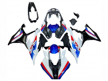 2019-2022 BMW S1000RR Motorcycle Fairings - White Blue Red