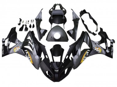 2017-2018 BMW S1000RR Motorcycle Fairings - Grey Black Yellow Shark