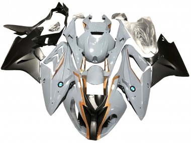 2017-2018 BMW S1000RR Motorcycle Fairings - Nardo Grey Matte Black