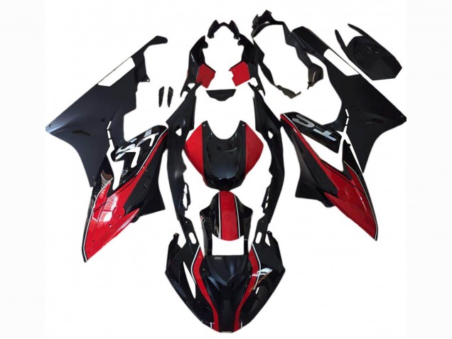 2015-2016 BMW S1000RR Motorcycle Fairings - Red White Matte Black