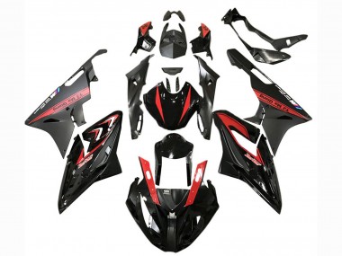 2015-2016 BMW S1000RR Motorcycle Fairings - Red Glossy Black Matte Black