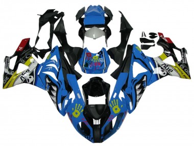2009-2014 BMW S1000RR Motorcycle Fairings - White Blue Black Yellow Shark