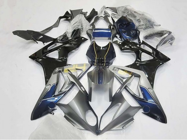 2009-2014 BMW S1000RR Motorcycle Fairings - Silver Blue Glossy Black