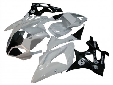 2009-2014 BMW S1000RR Motorcycle Fairings - White Glossy Black