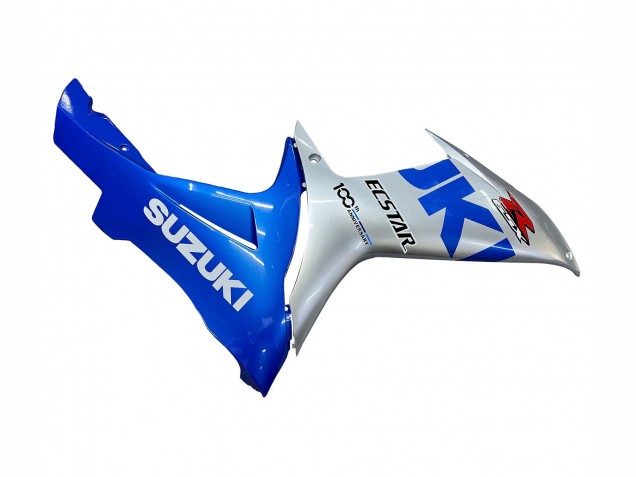 2011-2024 Suzuki GSXR 600 / GSXR 750 Motorcycle Fairings - Blue Silver Ecstar
