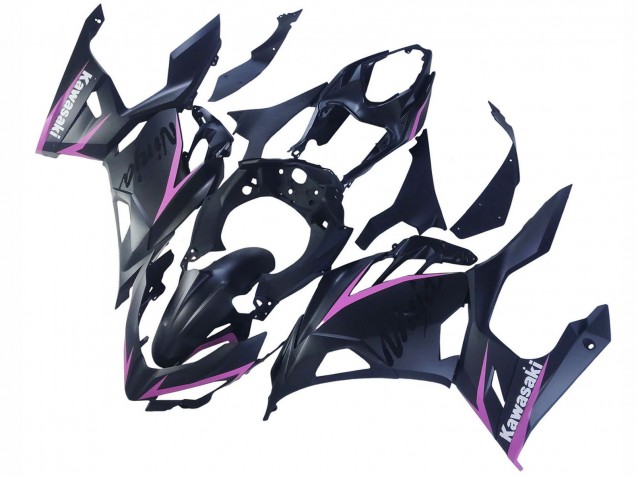 2018-2024 Kawasaki Ninja 400 Motorcycle Fairings - Matte Black Pink