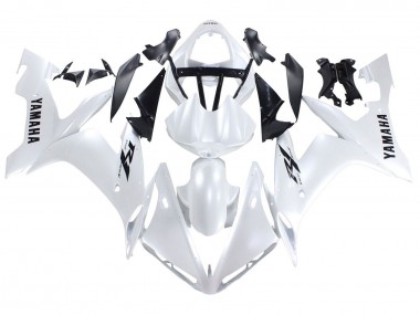 2004-2006 Yamaha YZF 1000 R1 Motorcycle Fairings - Pearl White Black Decals
