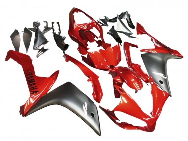 2007-2008 Yamaha YZF 1000 R1 Motorcycle Fairing - Red Matte Black